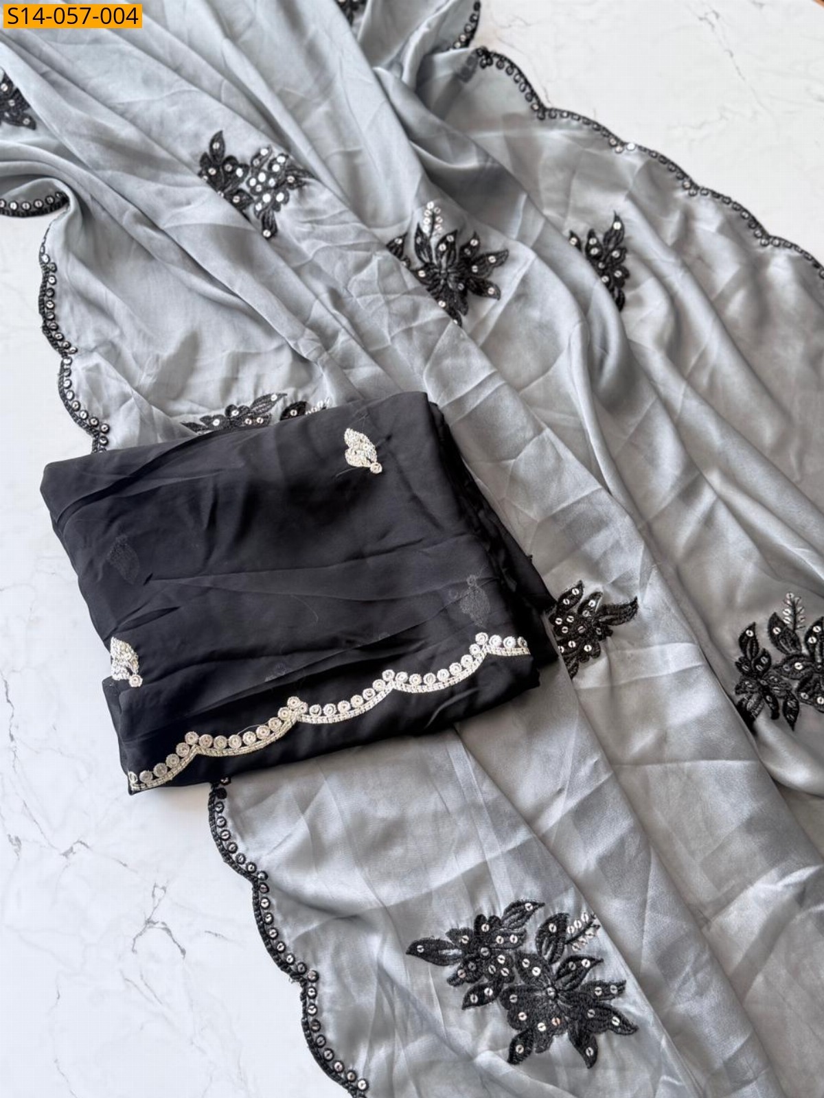 Silver Premium Rangoli Silk Sarees