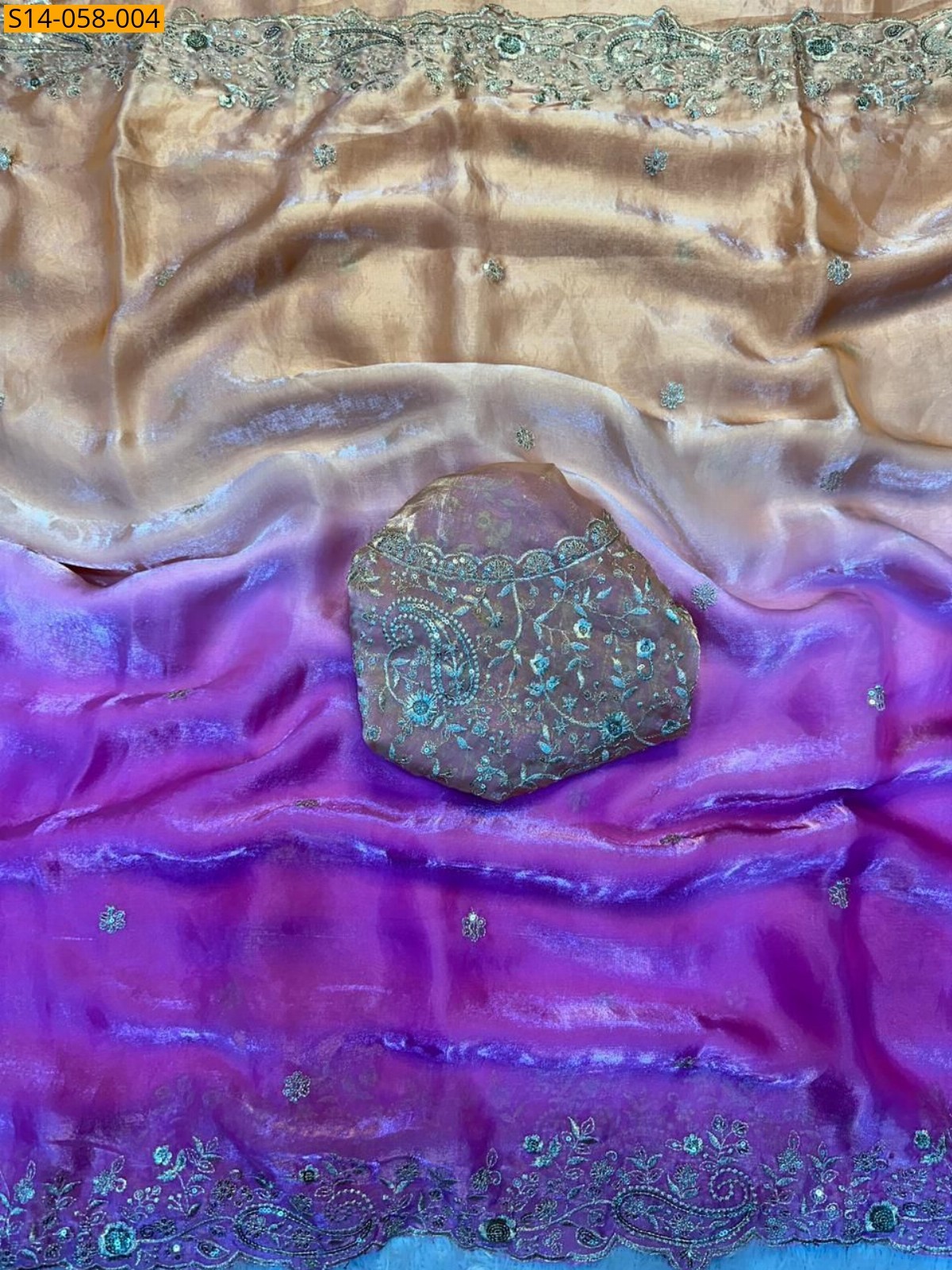 Multi color Premium Fendy Satin Sarees