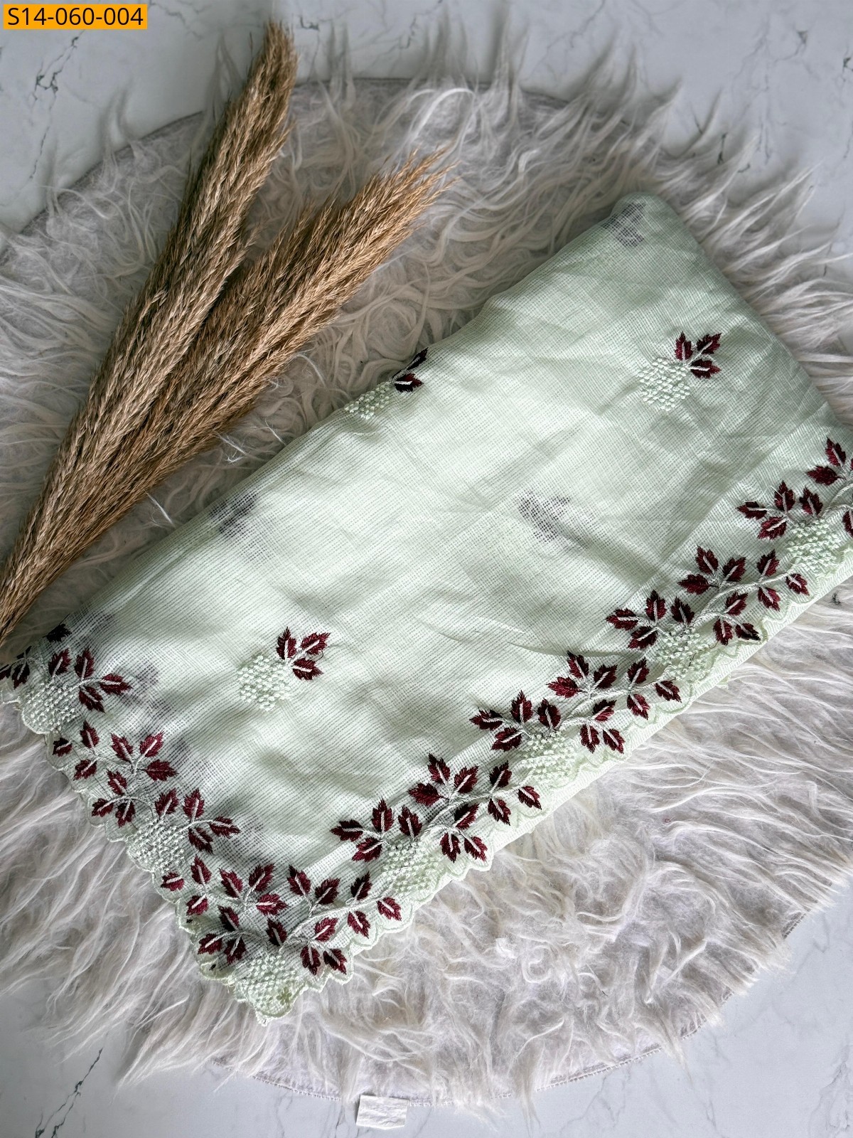 Light Green Premium Kota Doriya Sarees