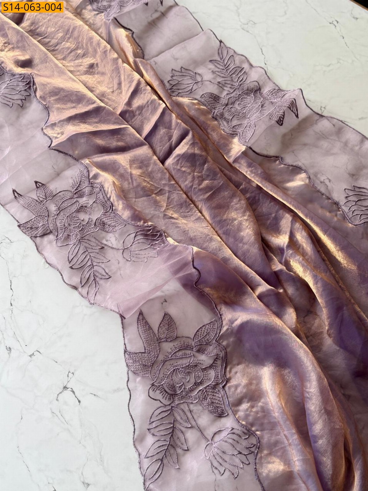 Light Lavendar Space Silk Sarees