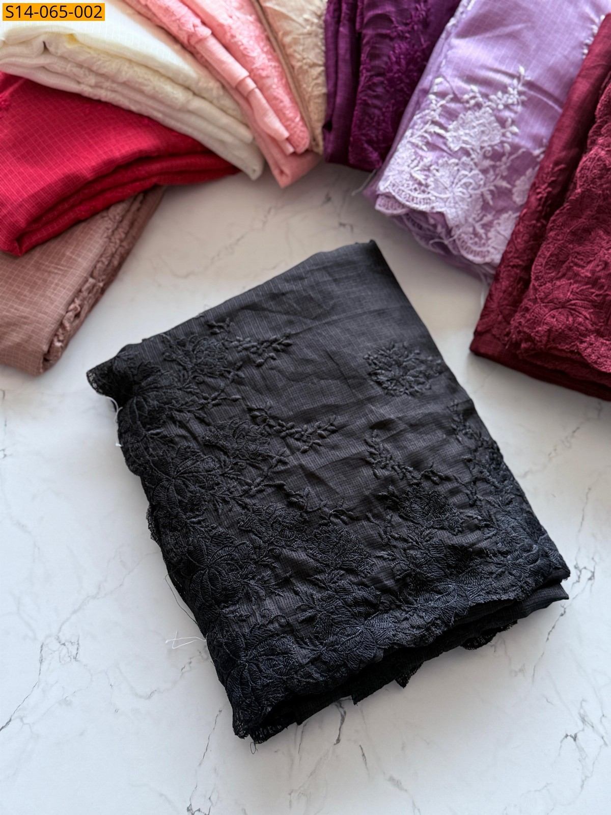 Soft Kota Doriya Sarees - Black