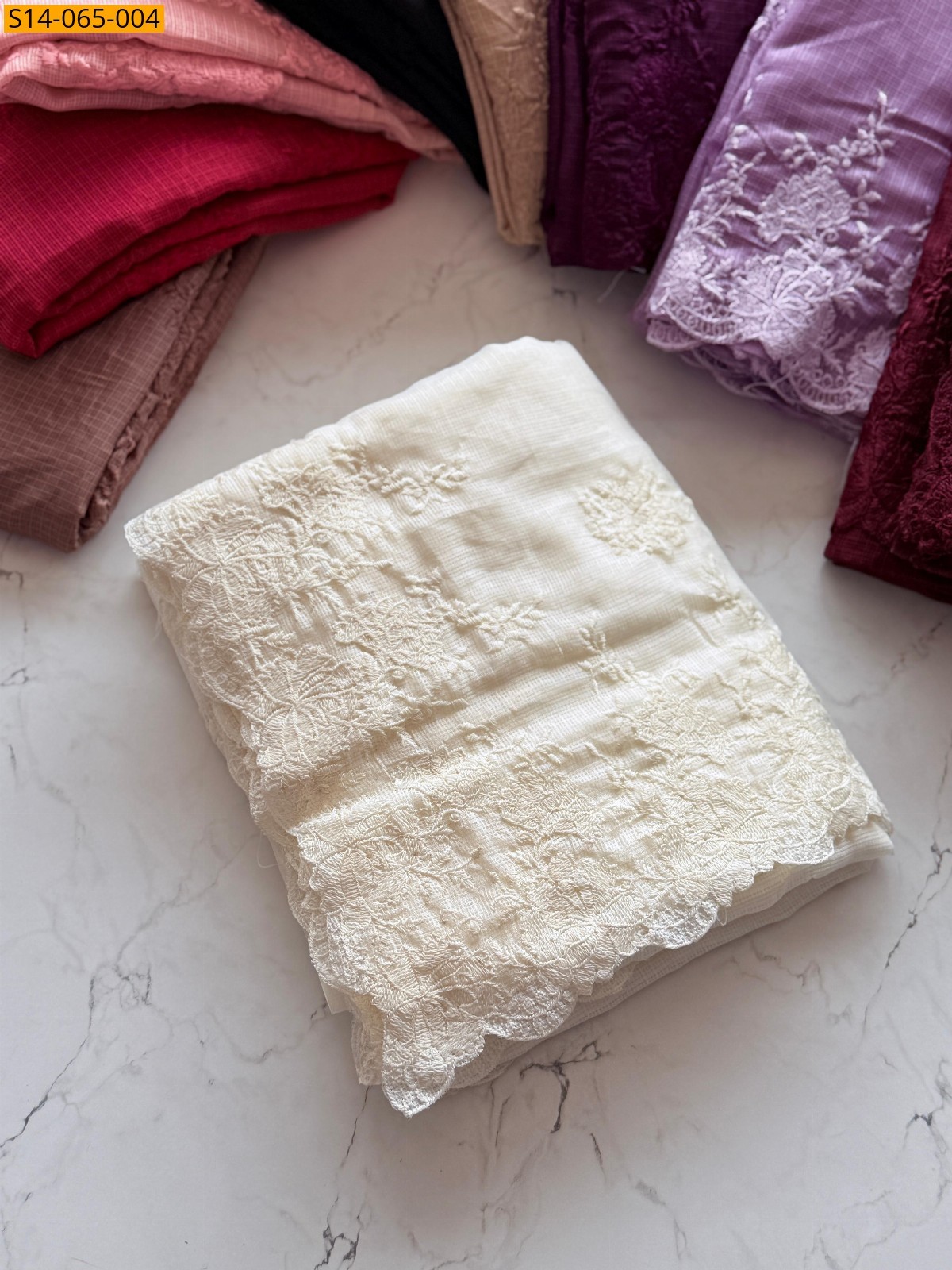 White Soft Kota Doriya Sarees