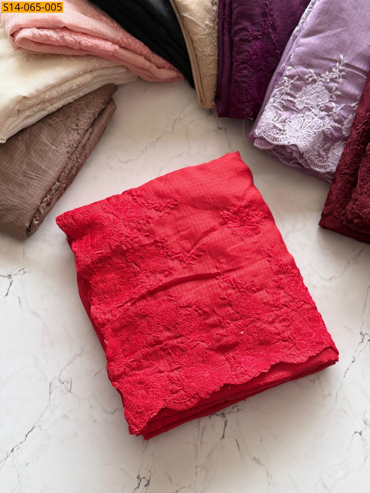 Red Soft Kota Doriya Sarees