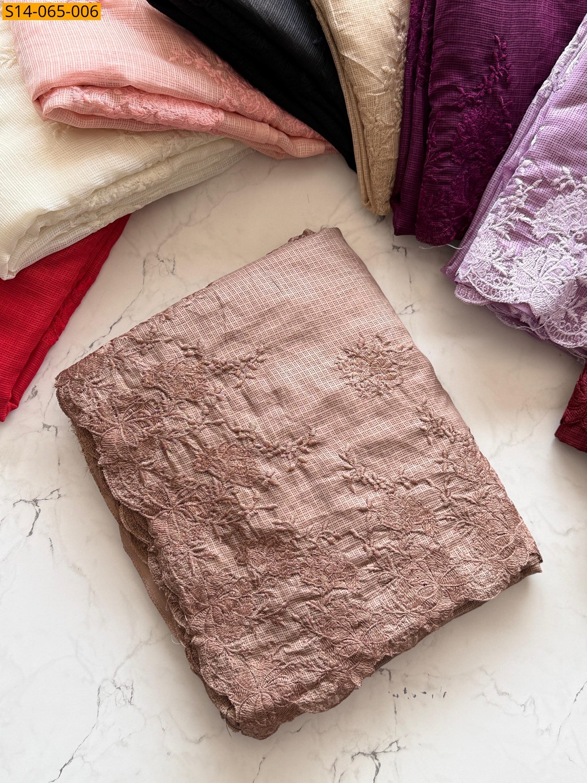 Brown Soft Kota Doriya Sarees