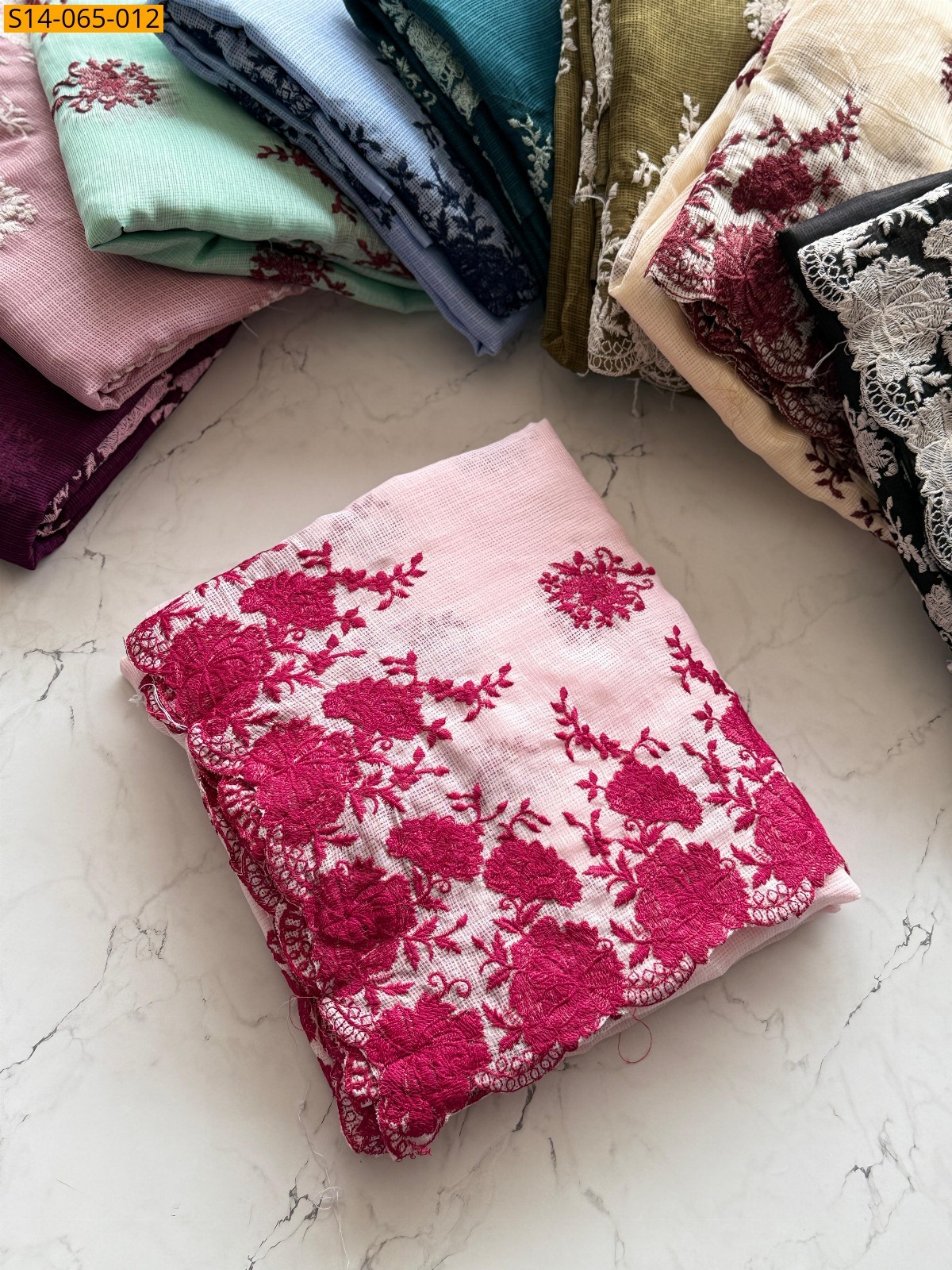 Peach Soft Kota Doriya Sarees