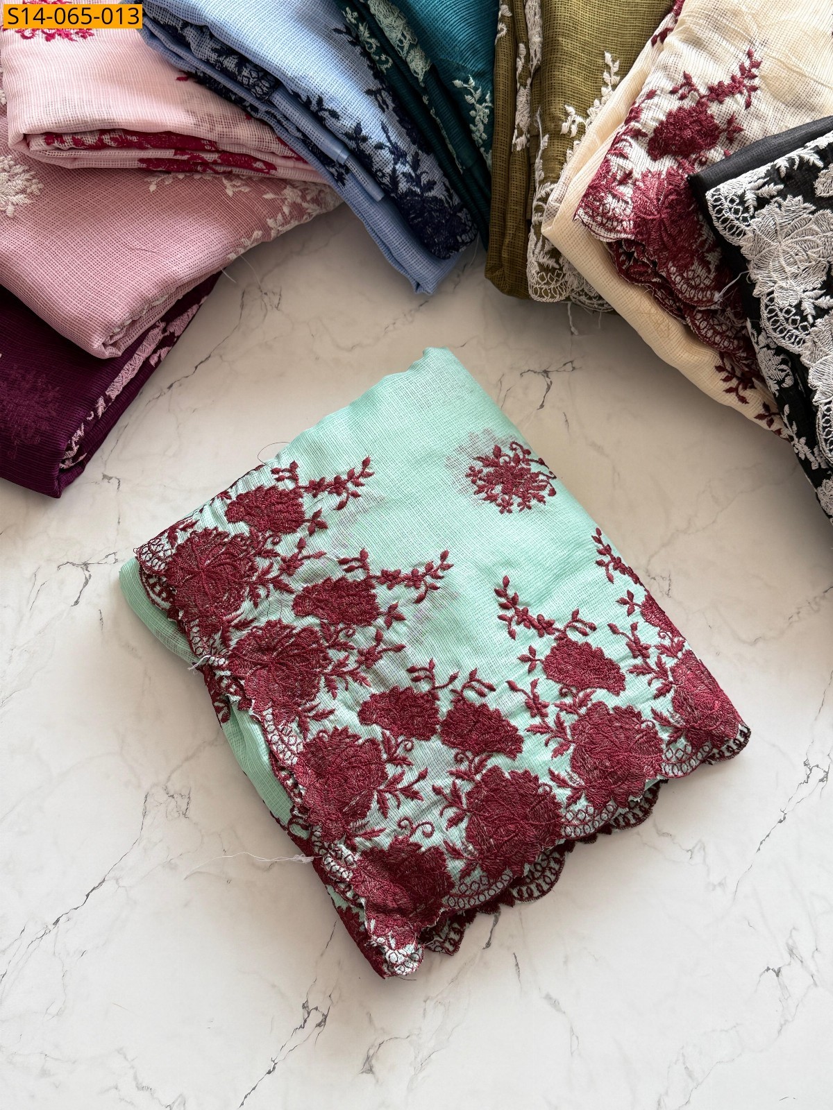 Light Green Soft Kota Doriya Sarees