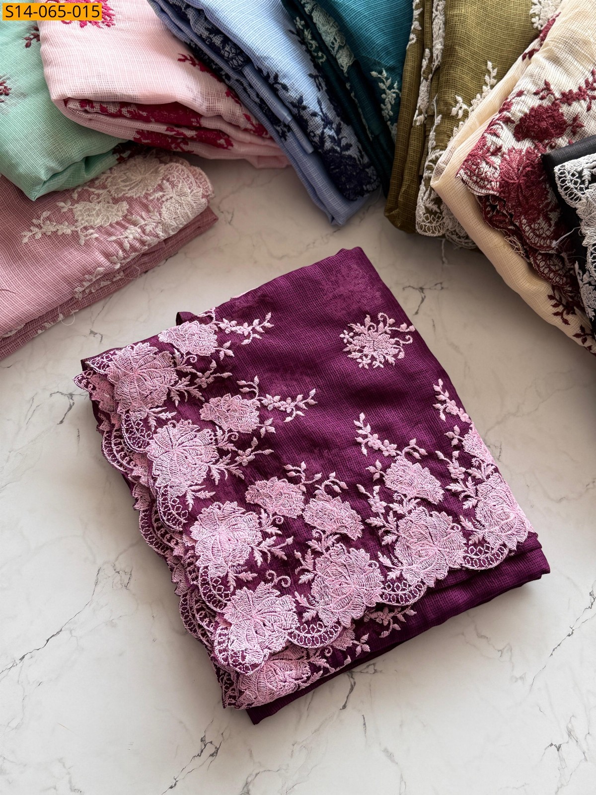 Magenta Soft Kota Doriya Sarees