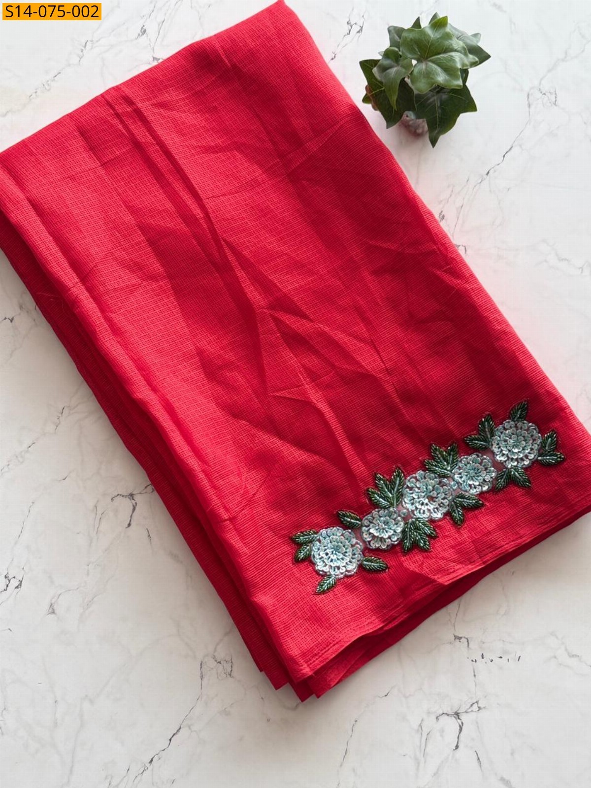 Red Premium Kota Doriya Saree