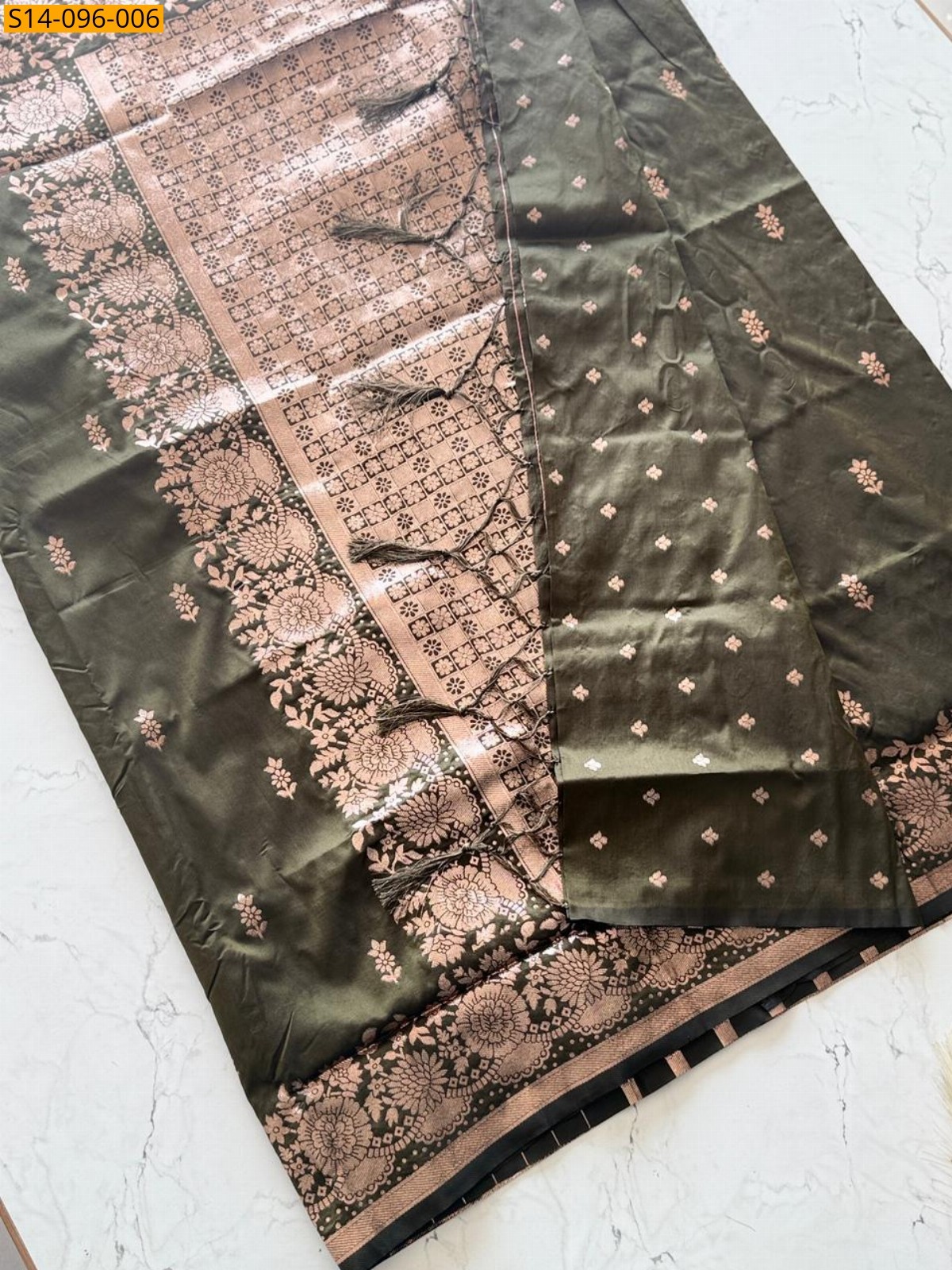 Dark Green Fancy Kanjivaram Silk Saree