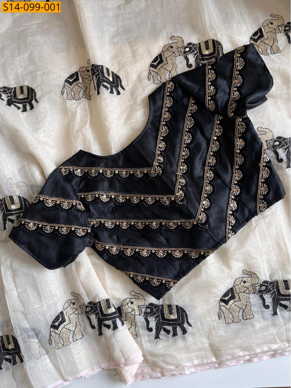Fancy Chanderi Cotton Embroidary Saree