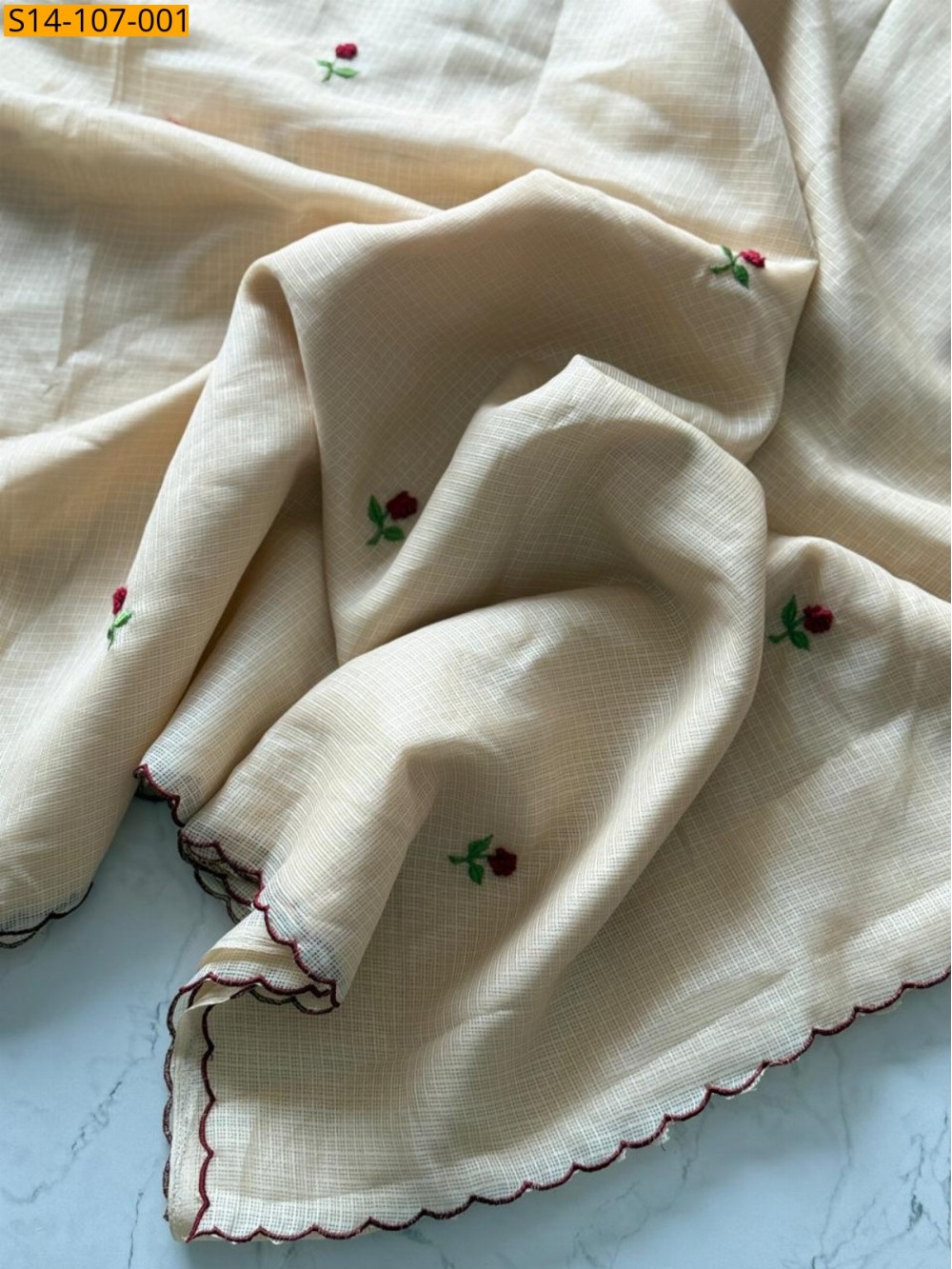 Sandal Fancy Kota Doriya Saree Sandal Fancy Kota Doriya Saree