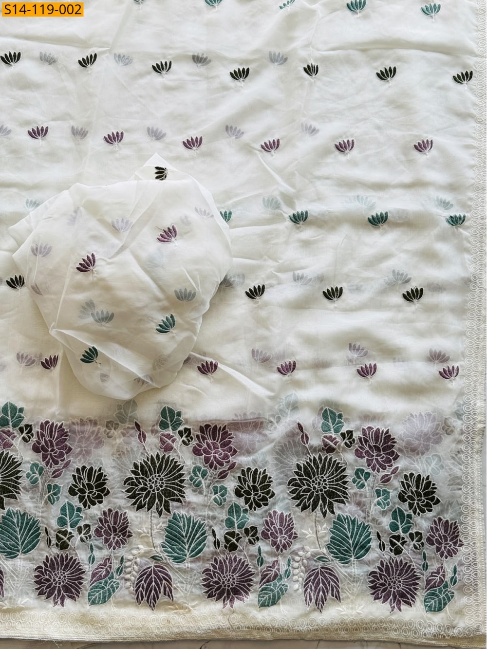 Fancy Soft Tebby Organza Saree