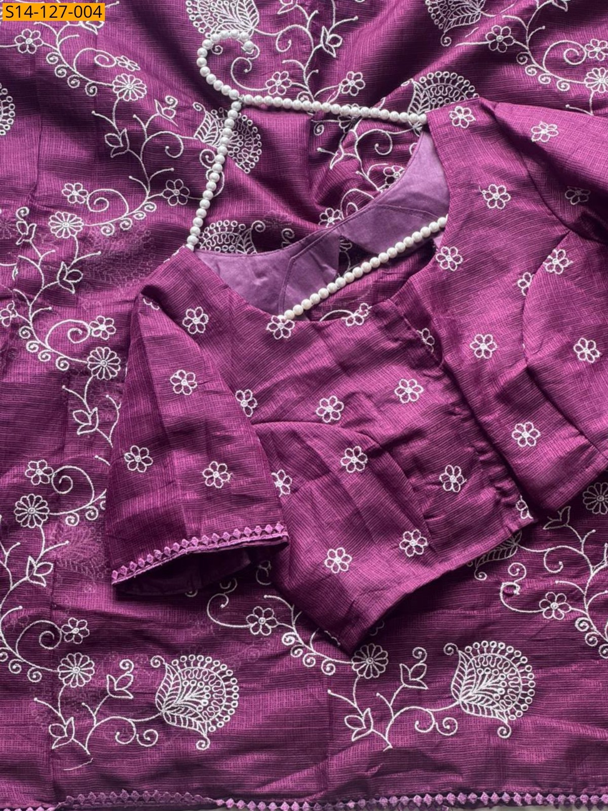 Wine Fancy Kota Doriya Multy Thread work Saree