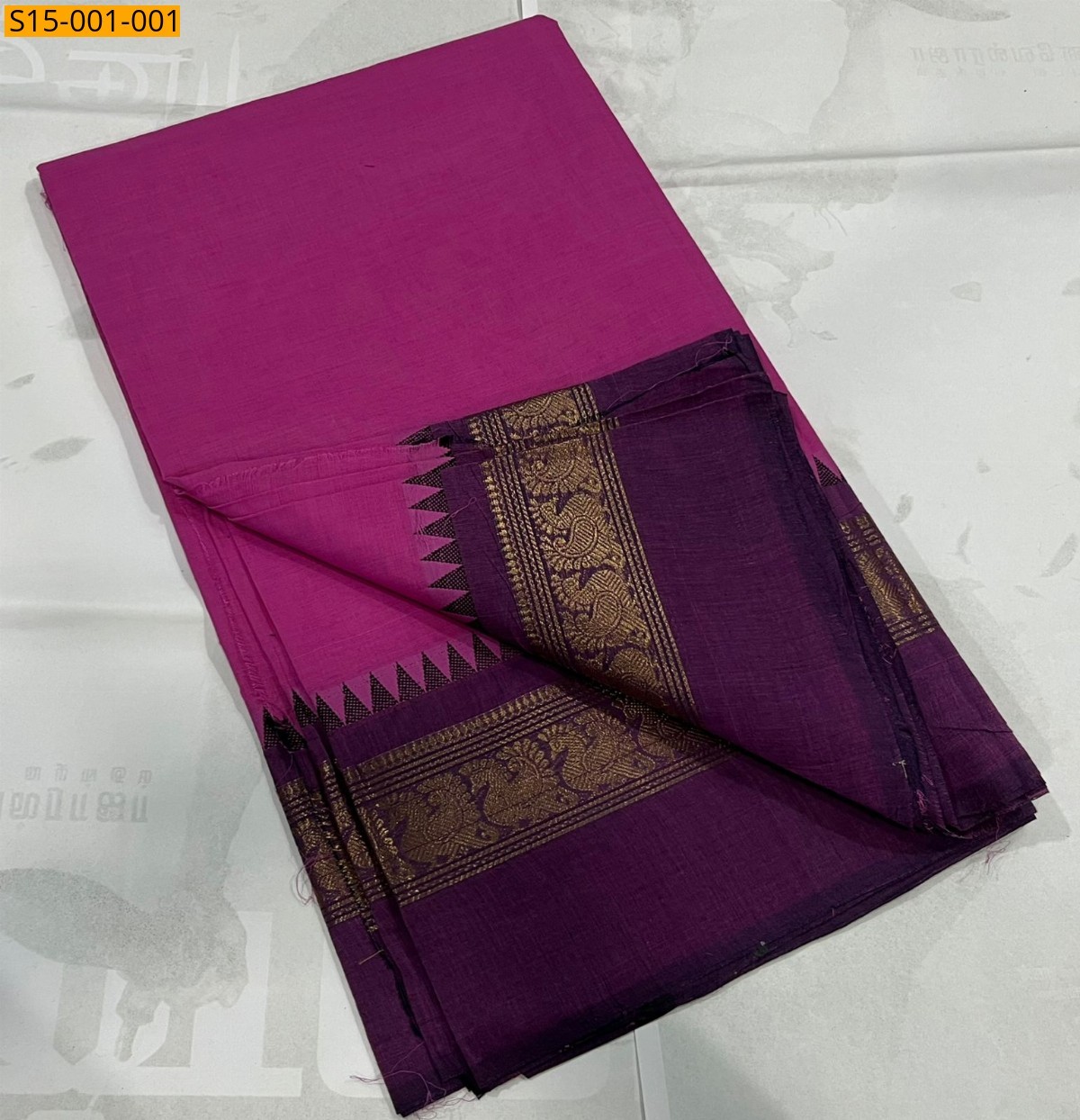 Pink Chettinad cotton sarees