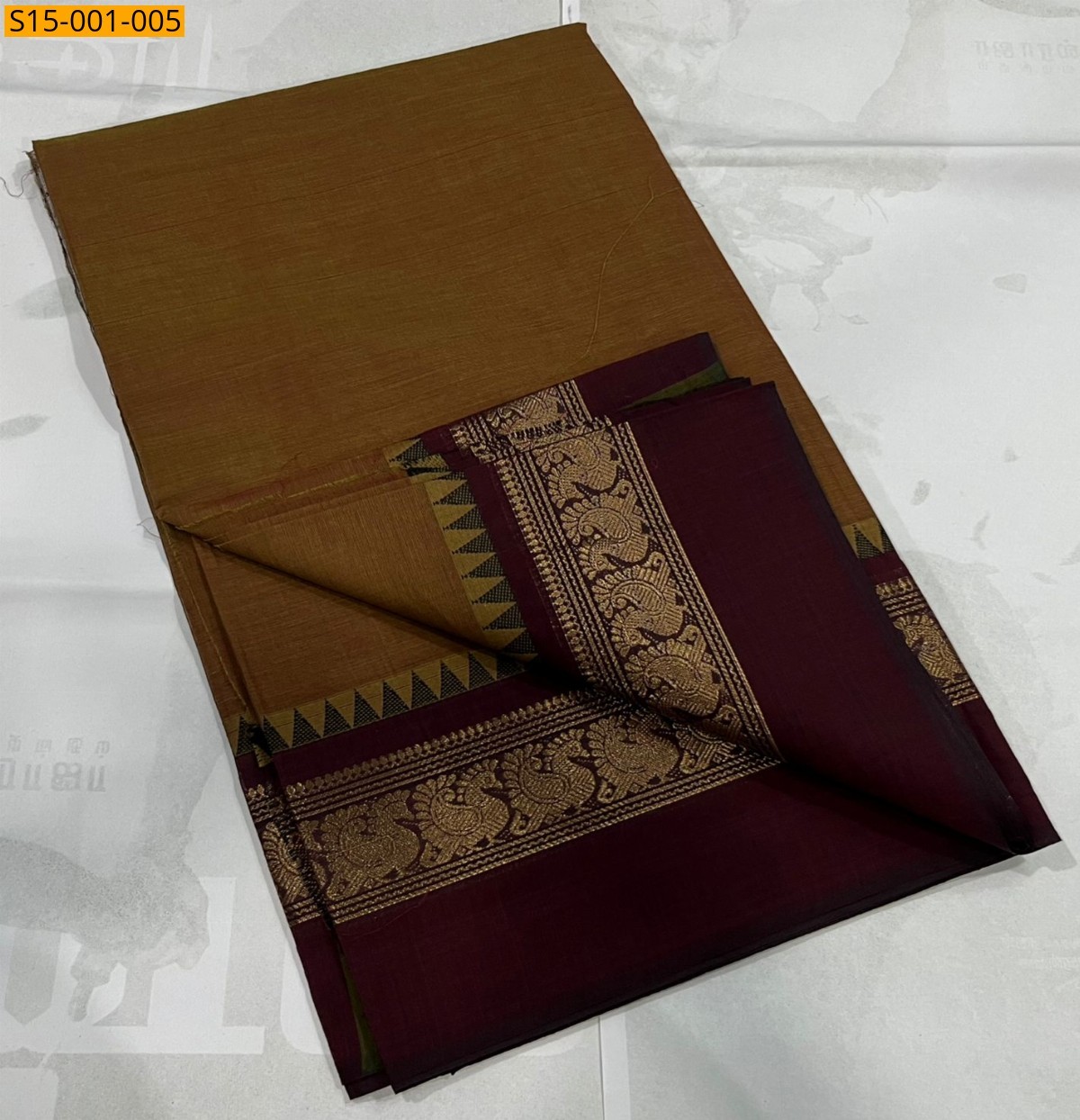 Mustard Chettinad cotton sarees