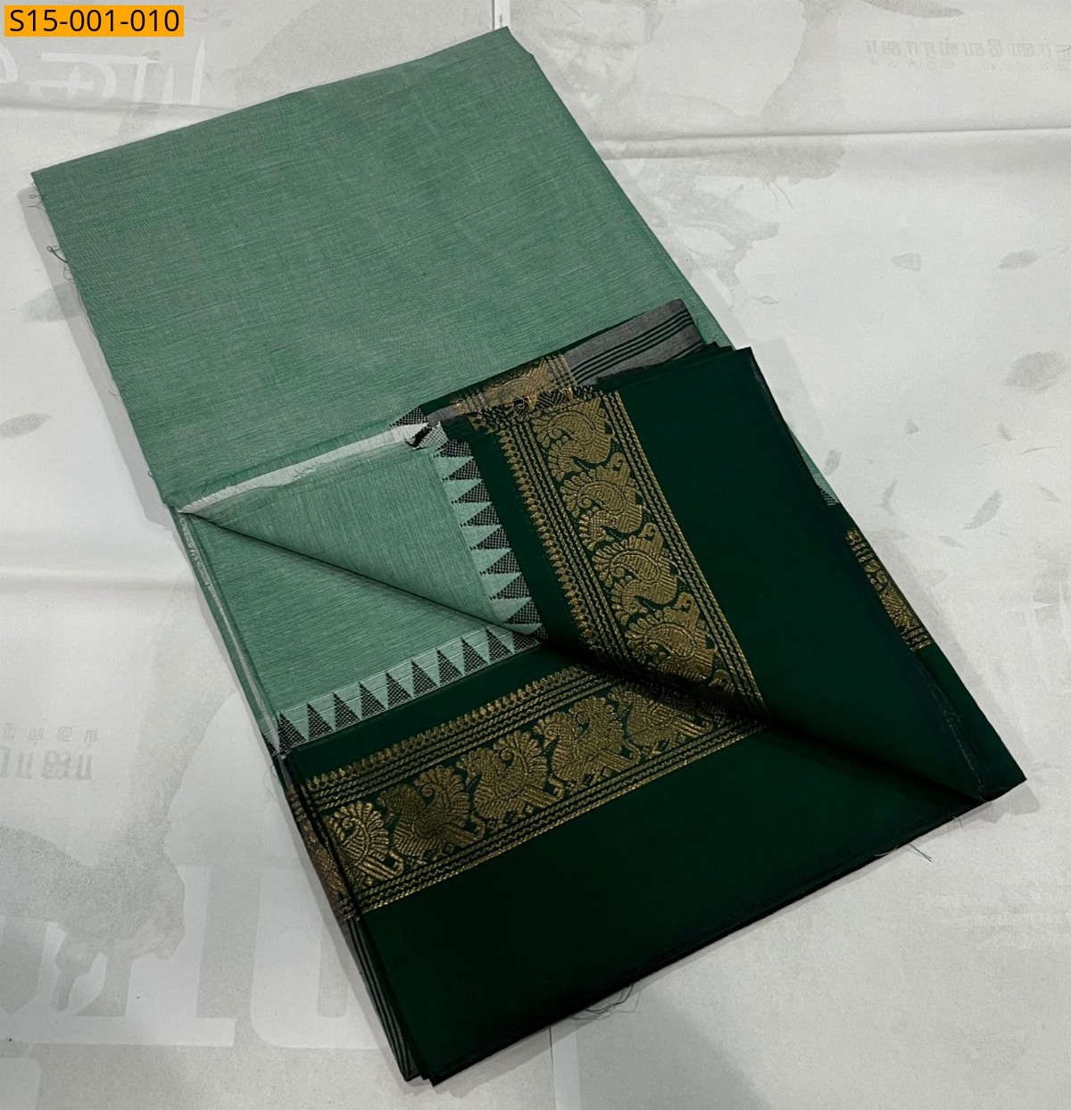 Green Chettinad cotton sarees