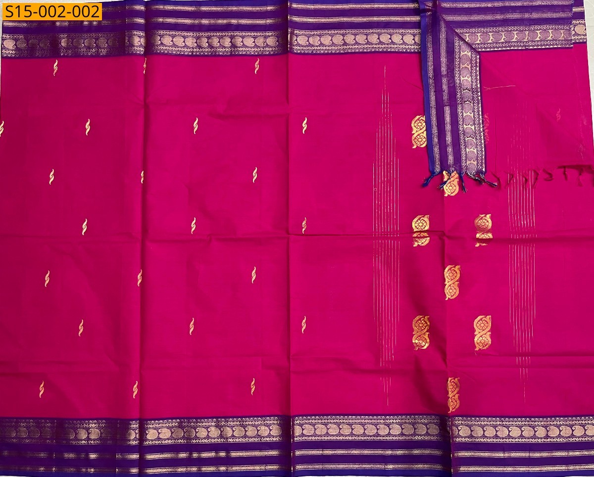 Pink Chettinad cotton sarees