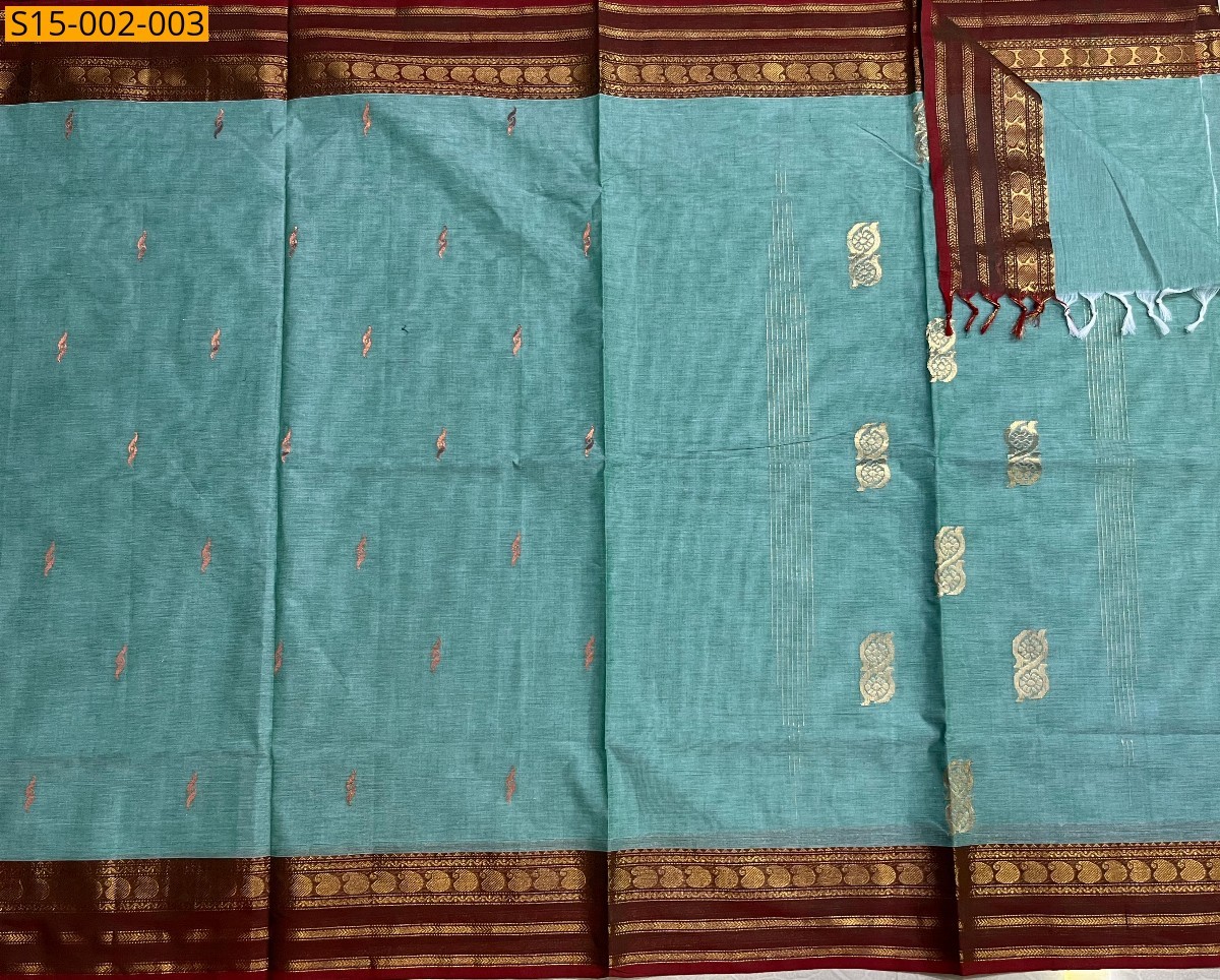Rama Blue Chettinad cotton sarees