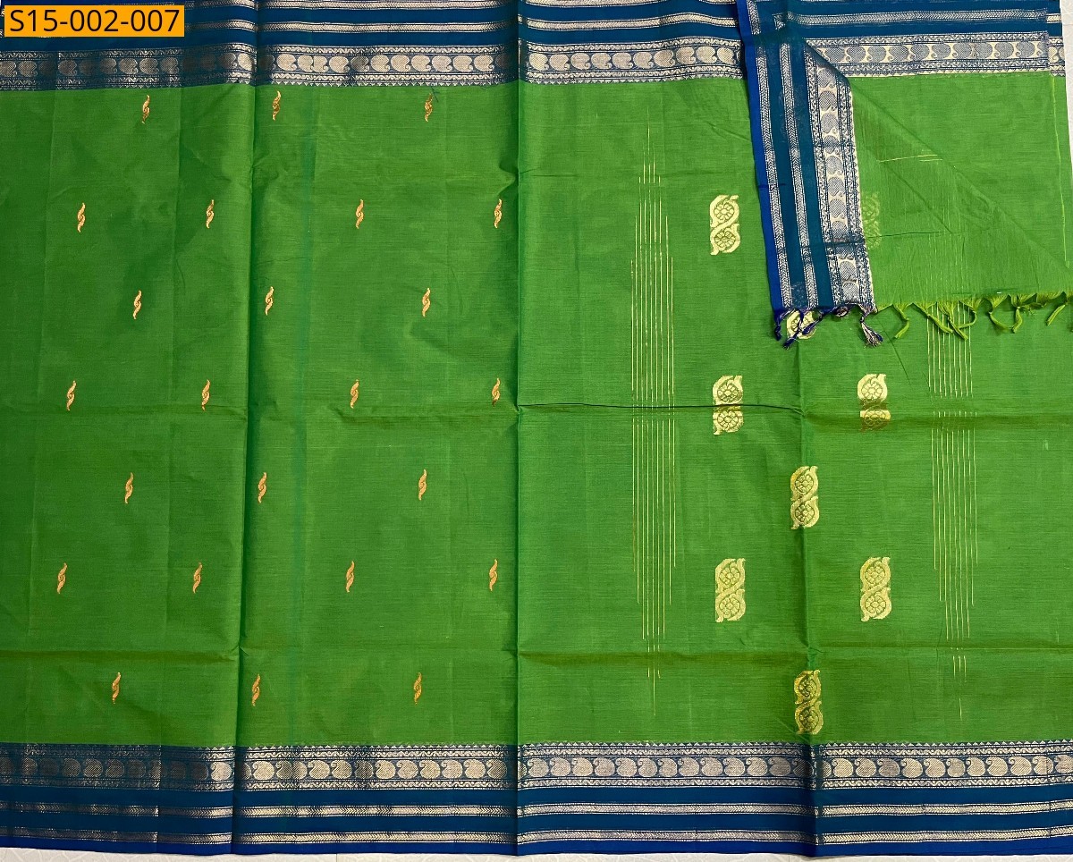 Green Chettinad cotton sarees
