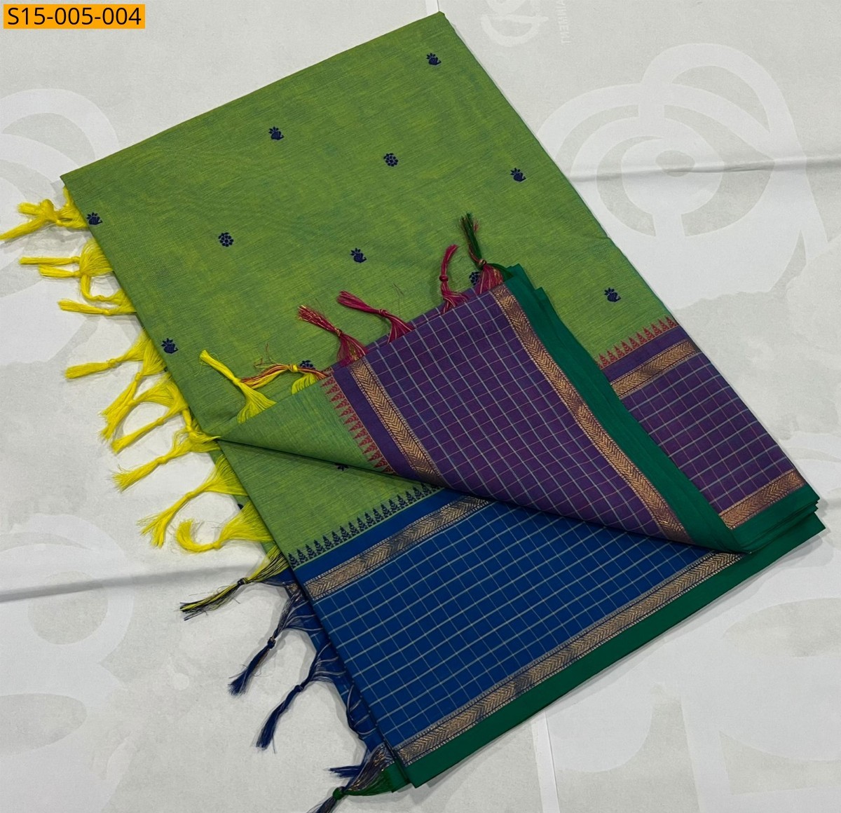 Green Kanchi cotton sarees