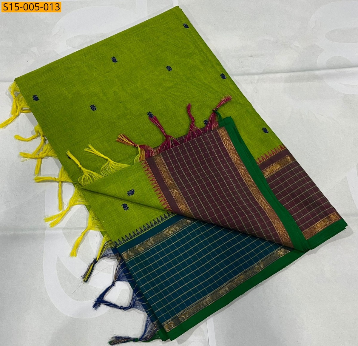 Green Kanchi cotton sarees
