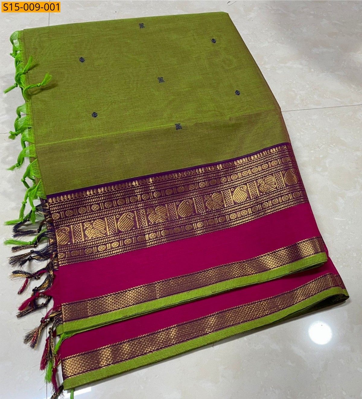 Light Green Kanchi cotton sarees
