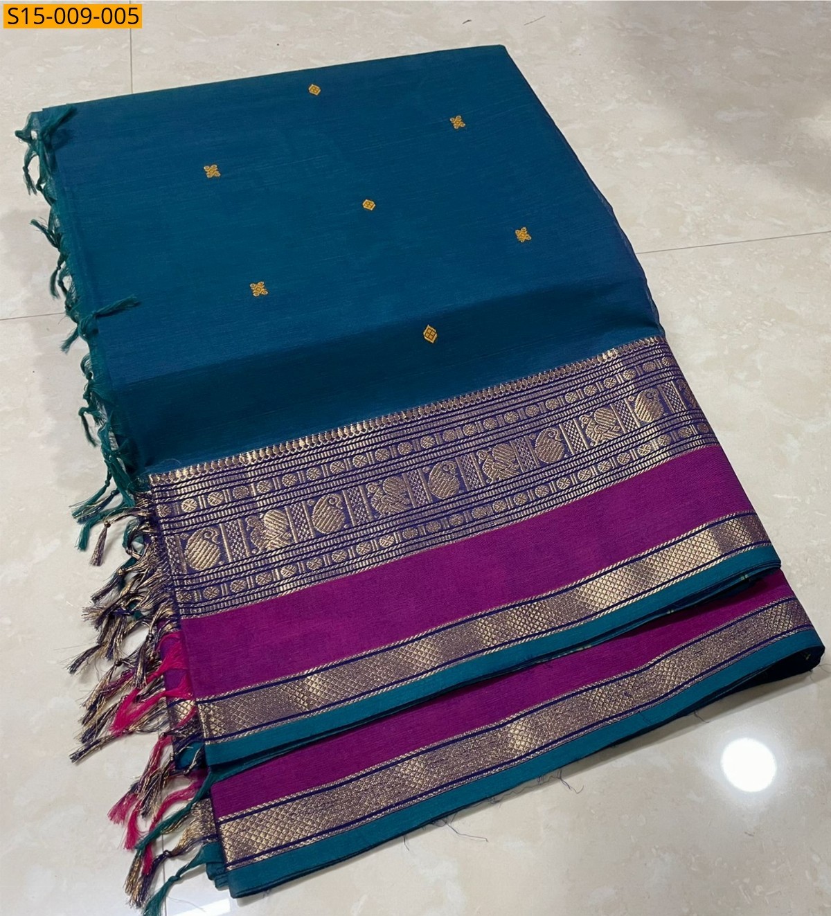 Blue Kanchi cotton sarees