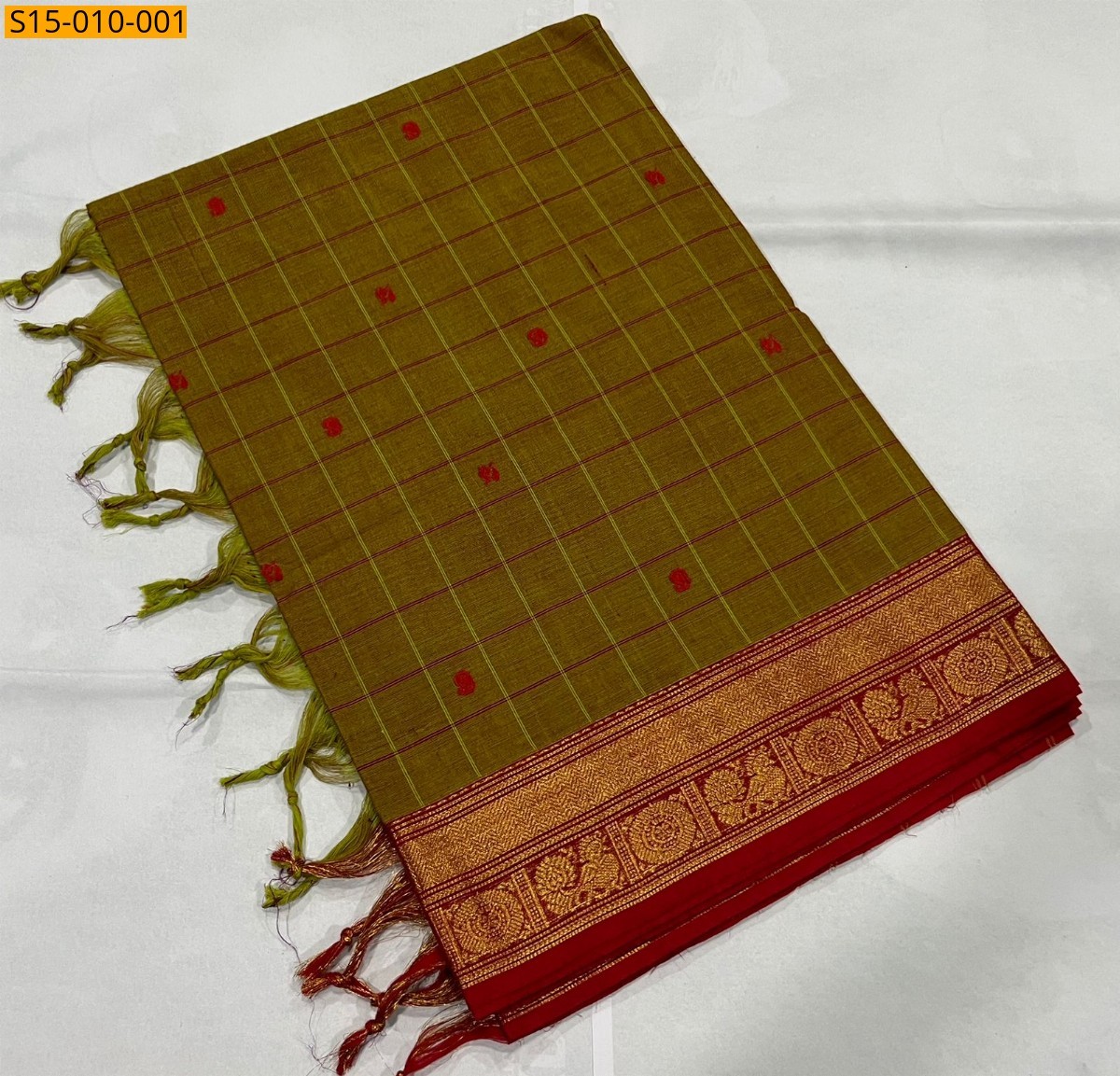 Brown Kanchi cotton sarees