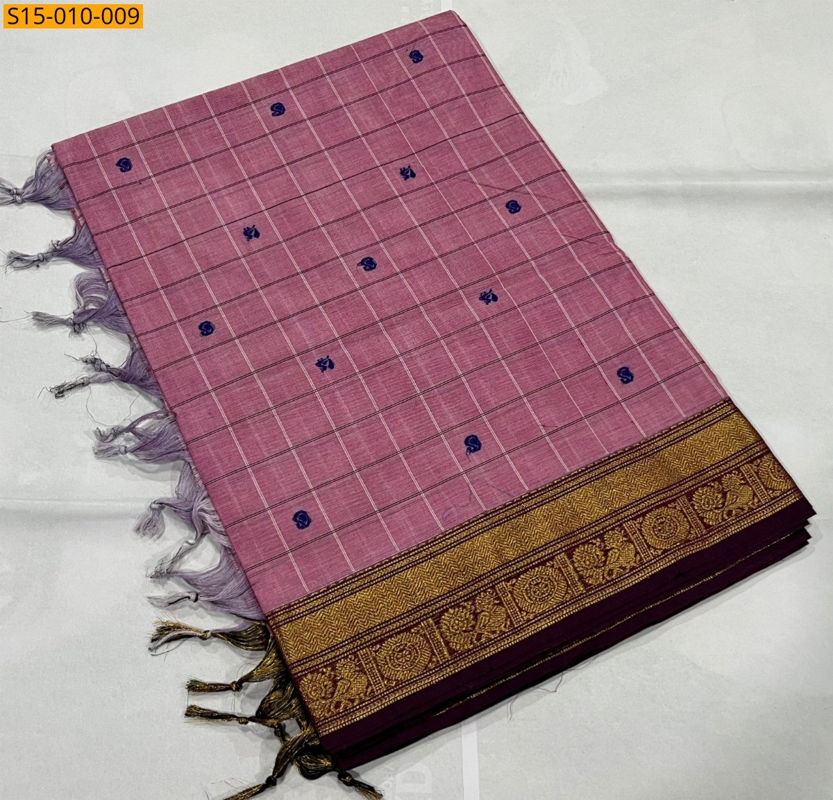 Pink Kanchi cotton sarees