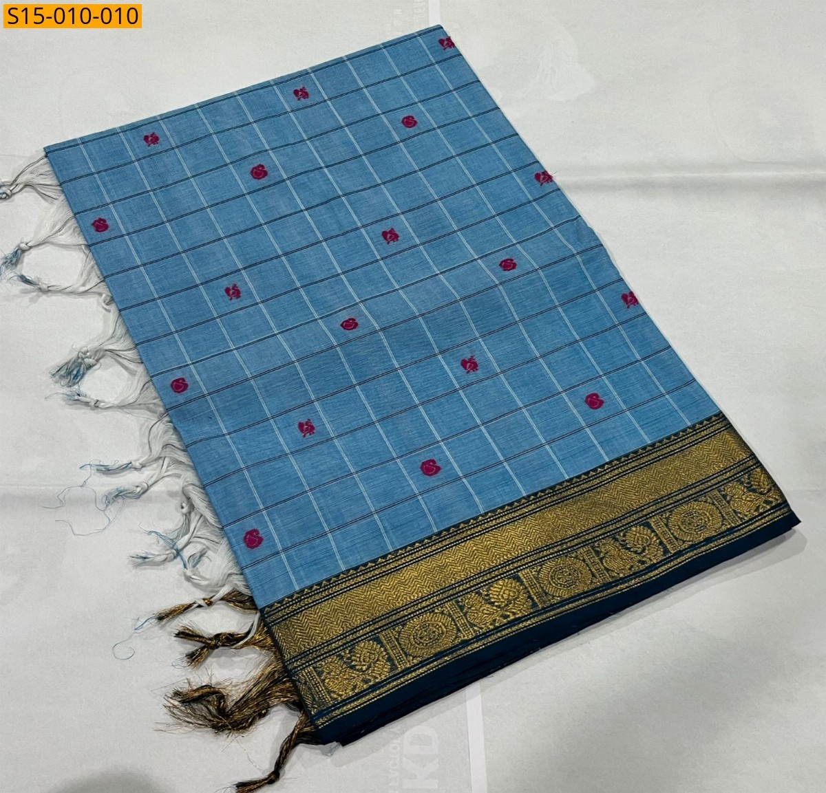 Blue Kanchi cotton sarees