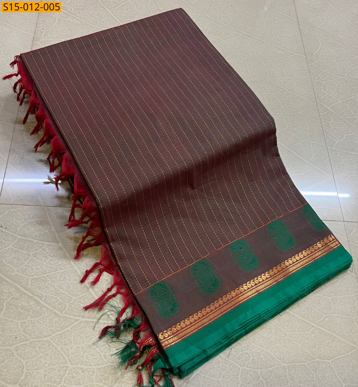 Brown Kanchi cotton sarees