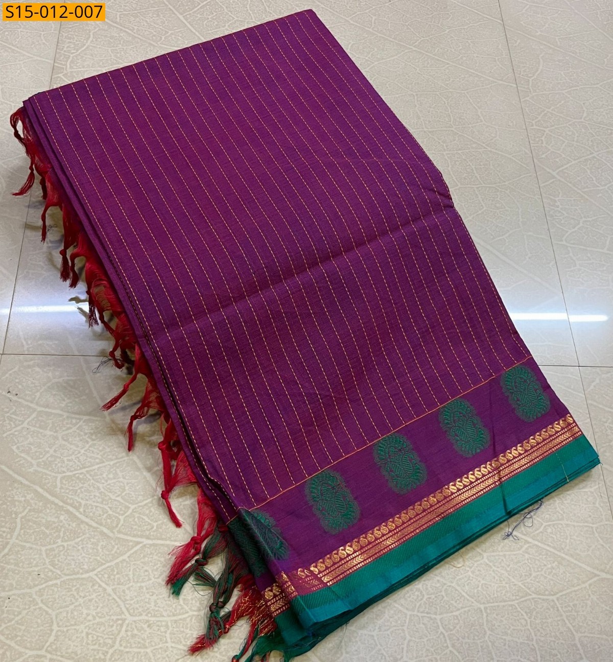 Magenta Kanchi cotton sarees