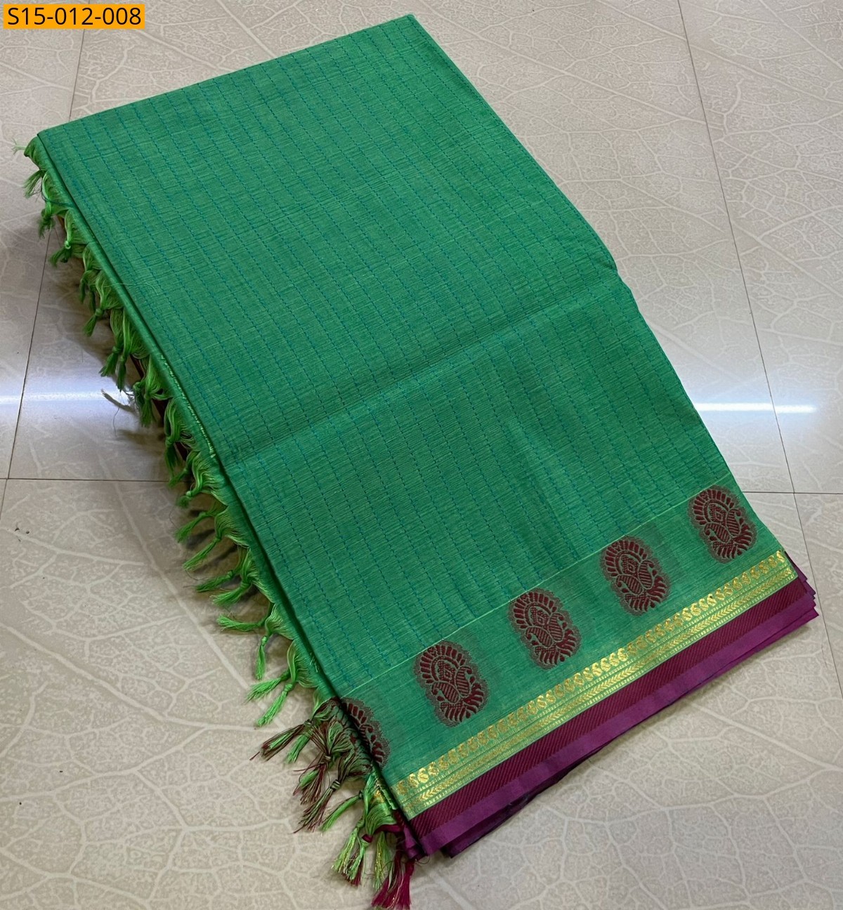 Green Kanchi cotton sarees
