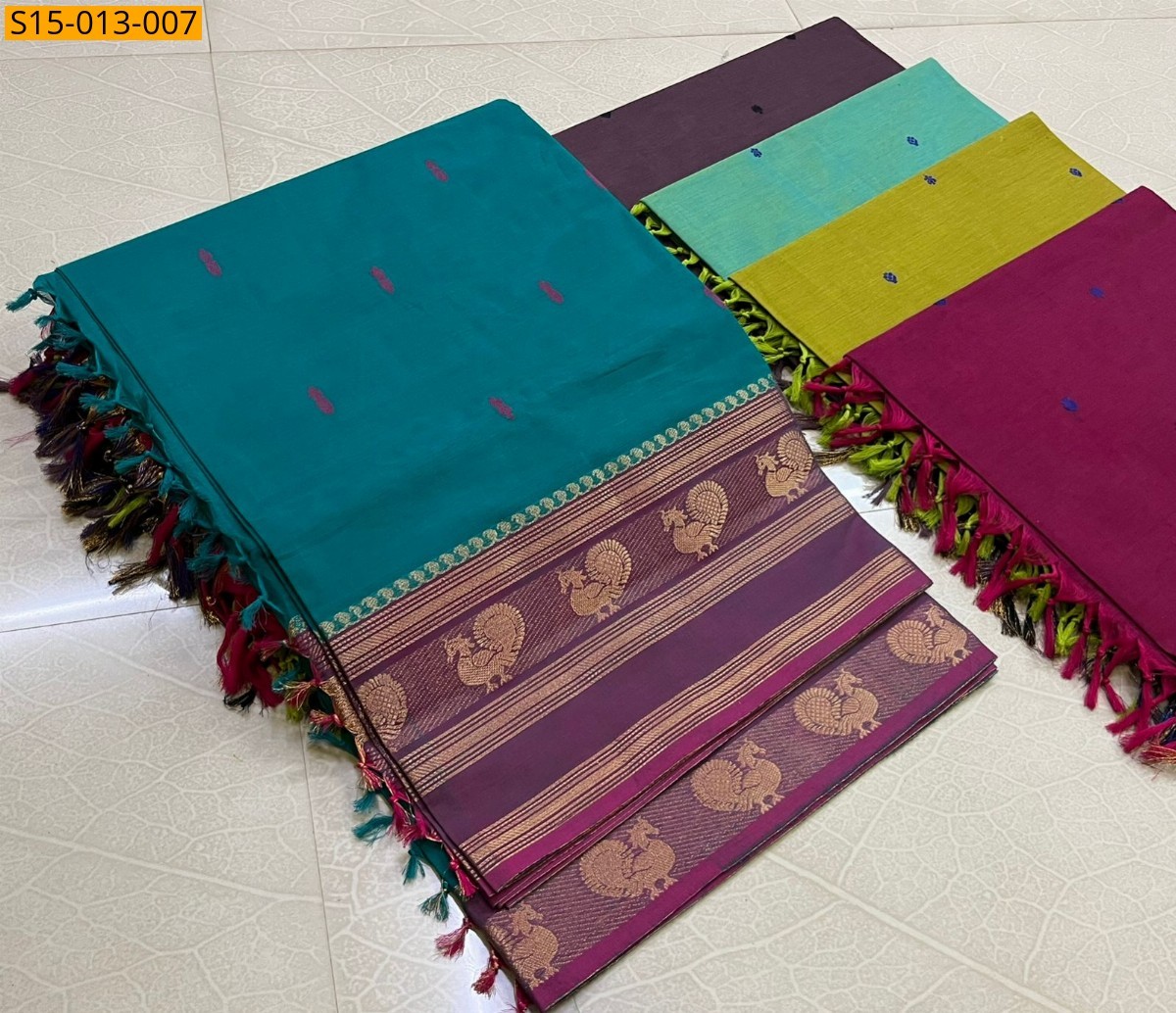 Blue Kanchi cotton sarees