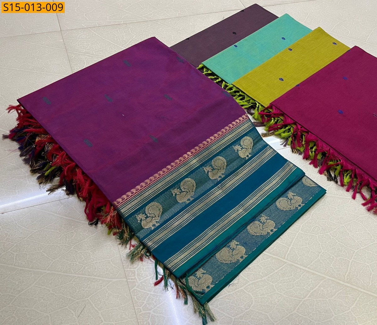 Pink Kanchi cotton sarees