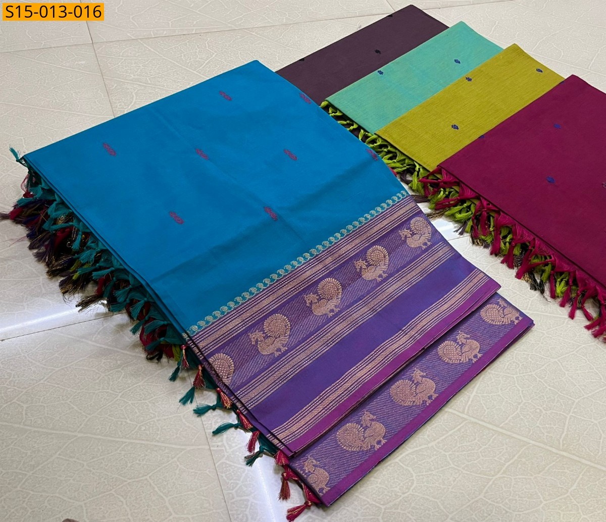 Blue Kanchi cotton sarees