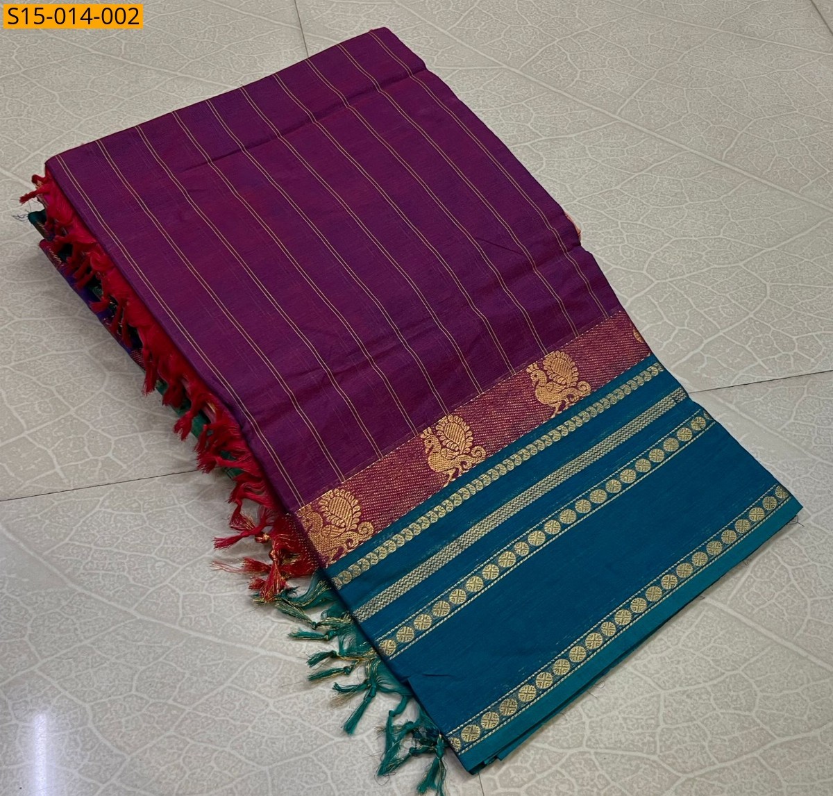 Purple Kanchi cotton sarees 