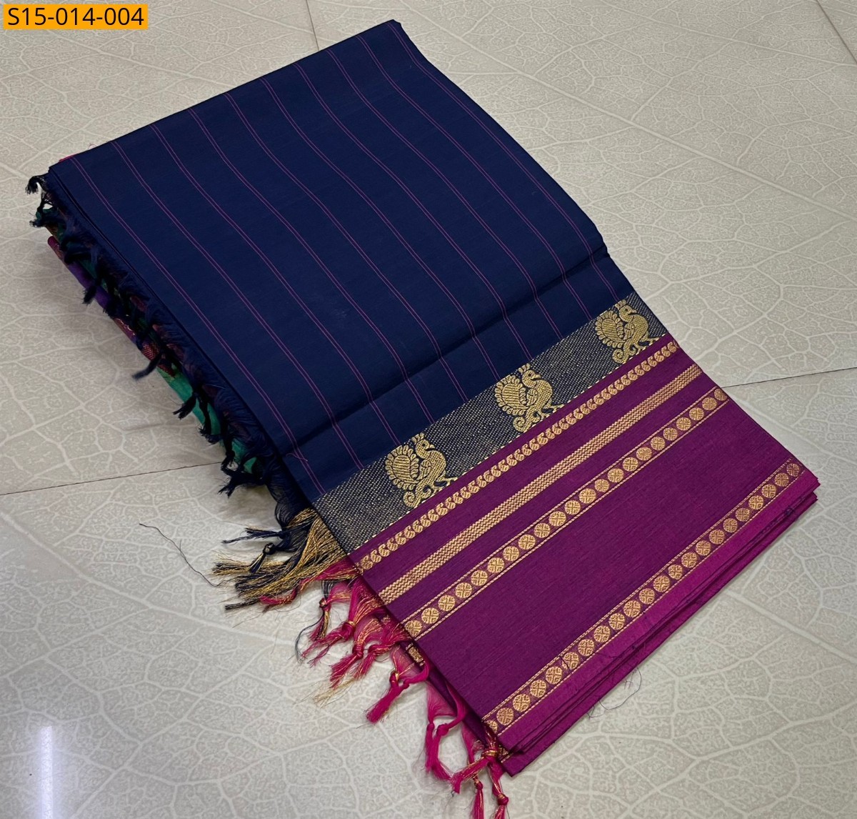 Blue Kanchi cotton sarees 