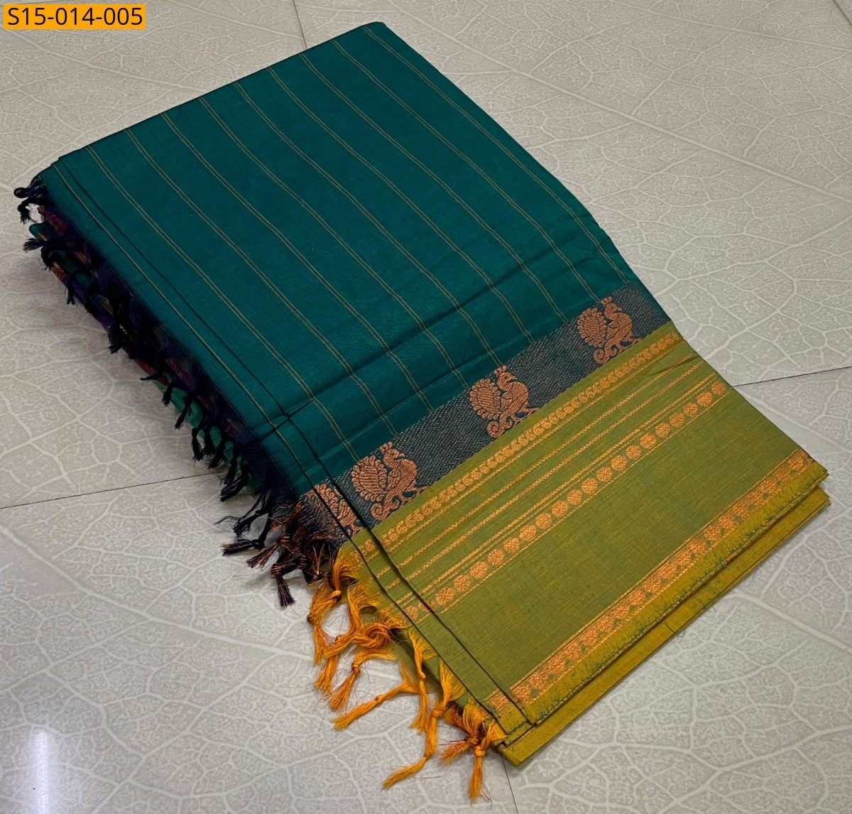 Green Kanchi cotton sarees 