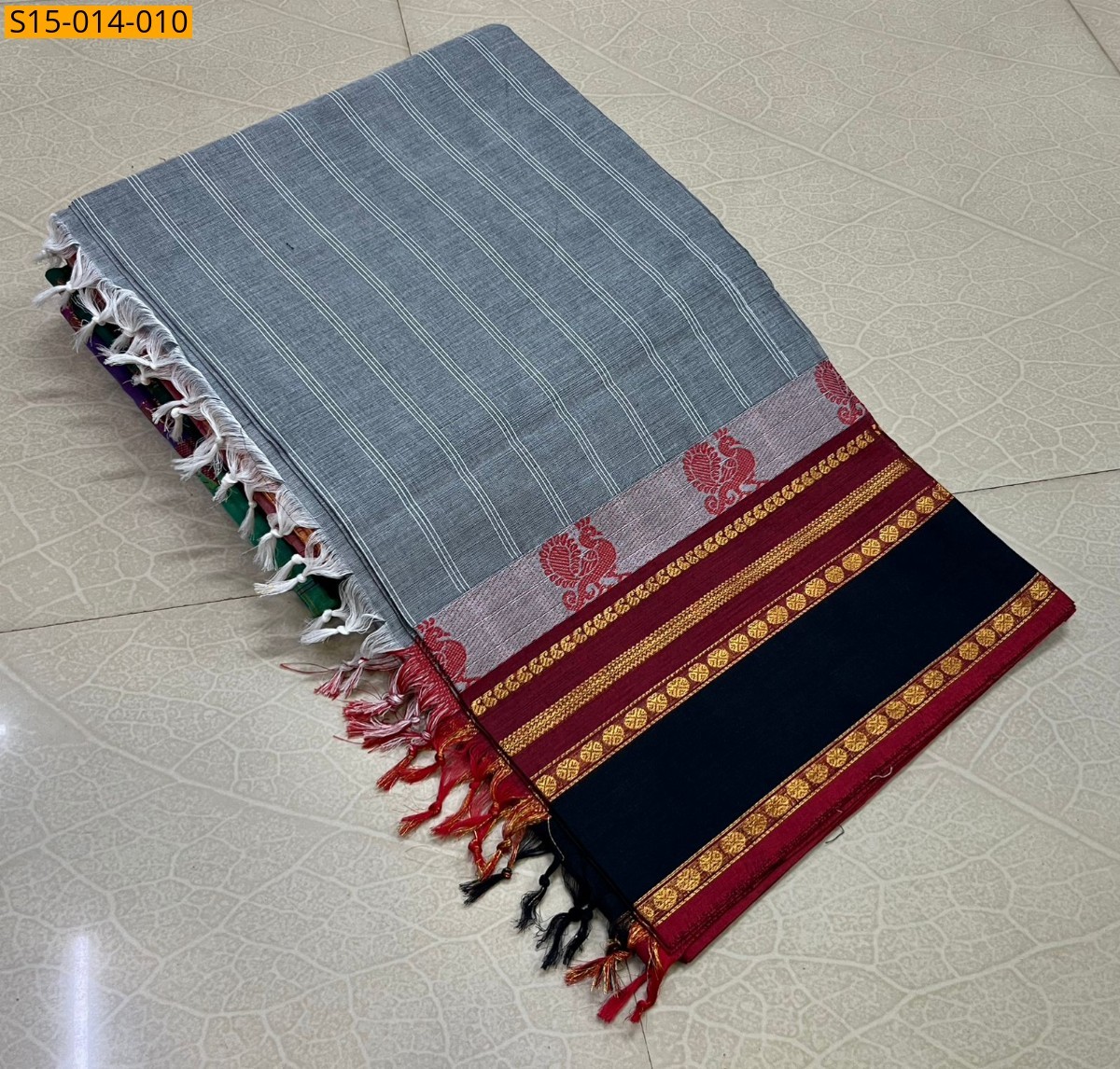 Gray Kanchi cotton sarees 