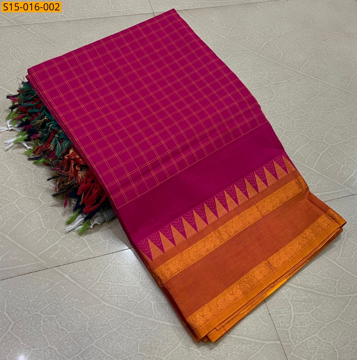 Pink Kanchi cotton sarees
