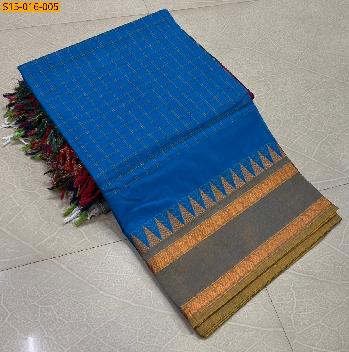 Blue Kanchi cotton sarees