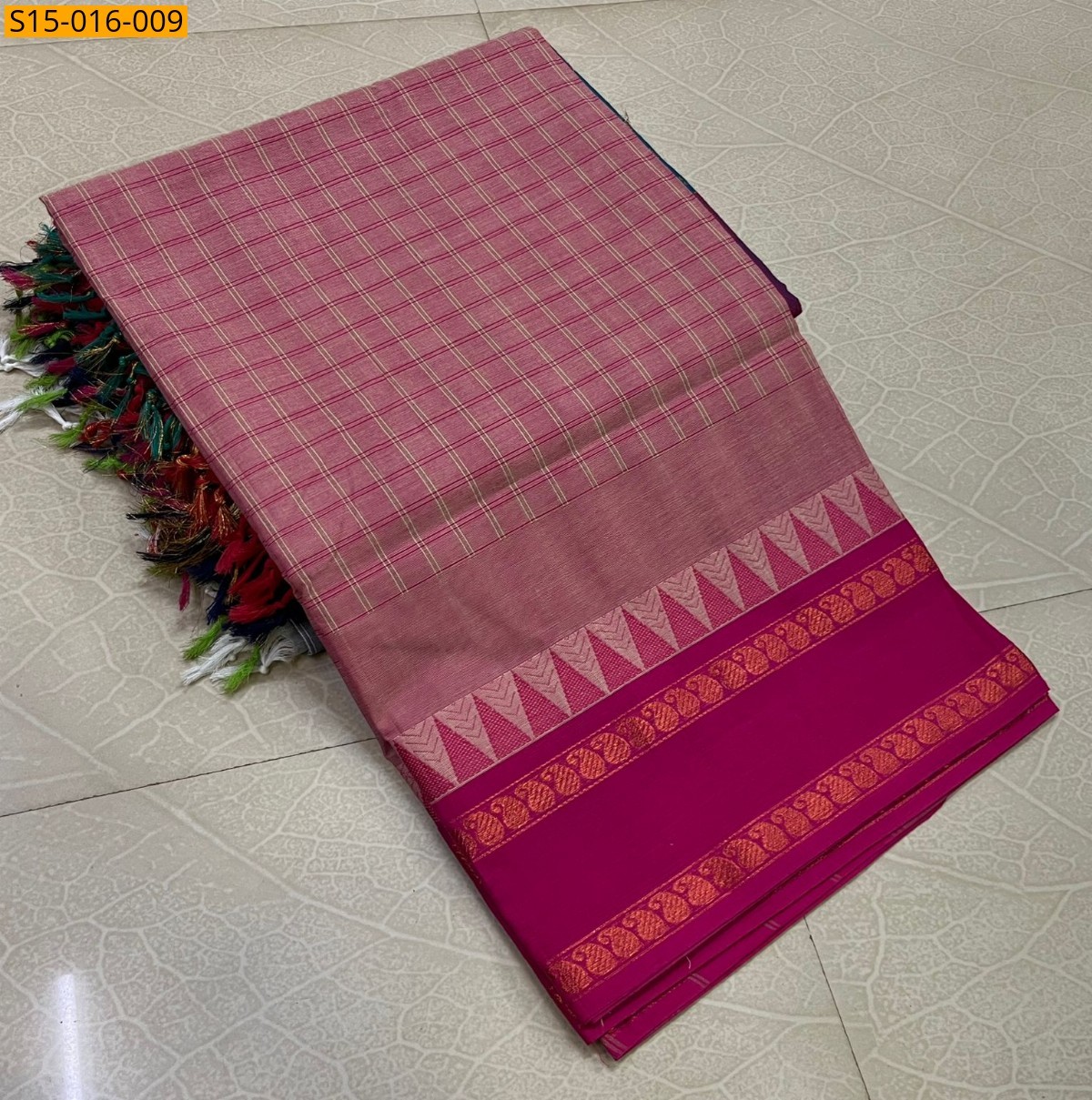 Pink Kanchi cotton sarees