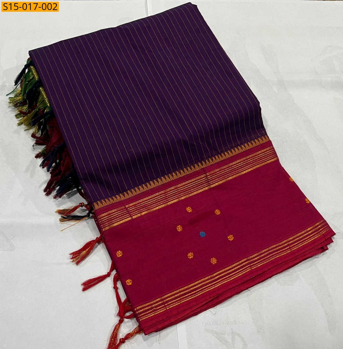 Violet Kanchi cotton sarees