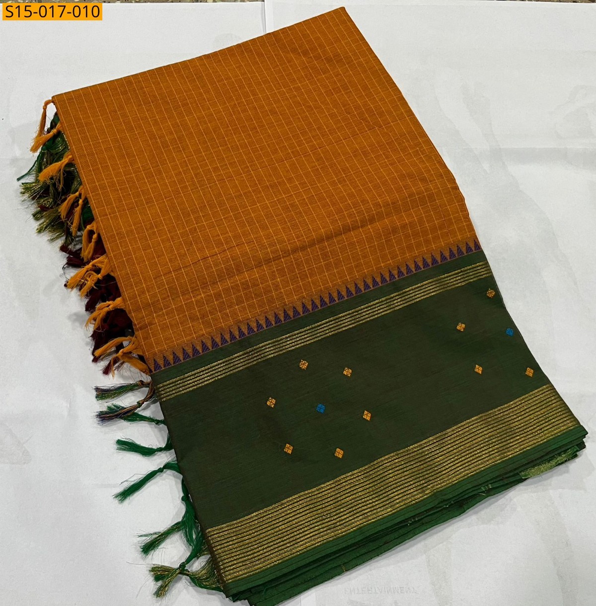 Yellow Kanchi cotton sarees