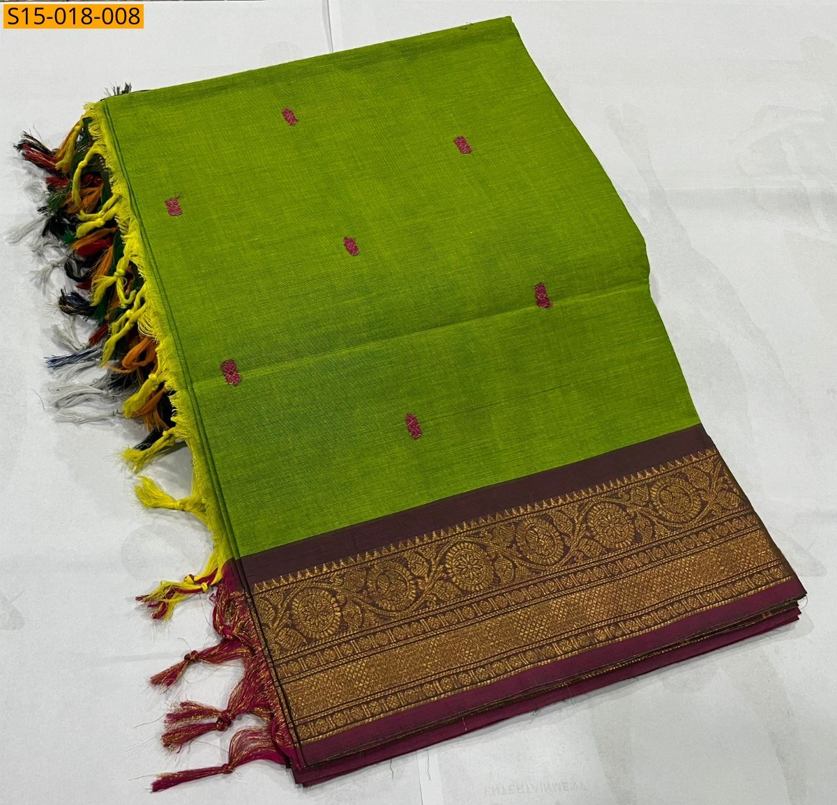 Green Kanchi cotton sarees