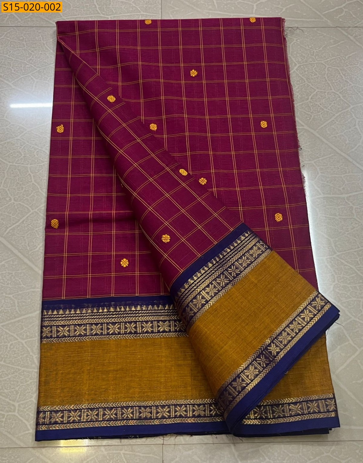 Maroon Kanchi cotton sarees 