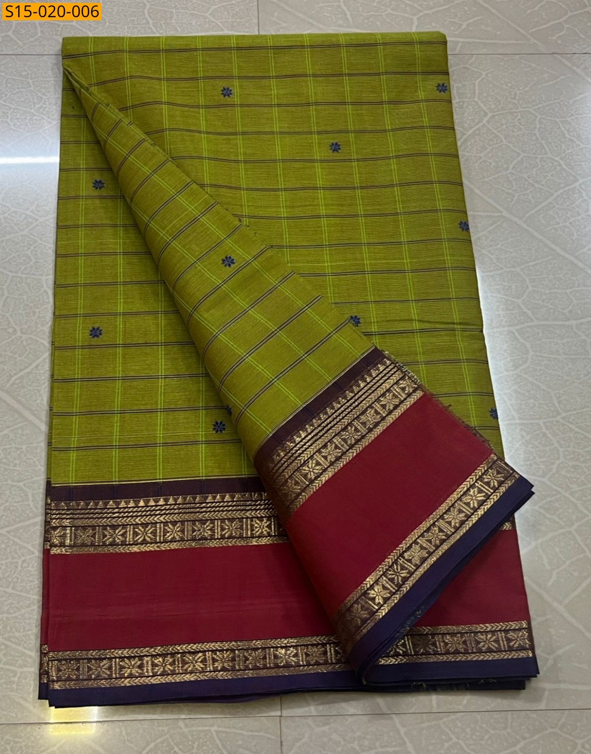 Green Kanchi cotton sarees 