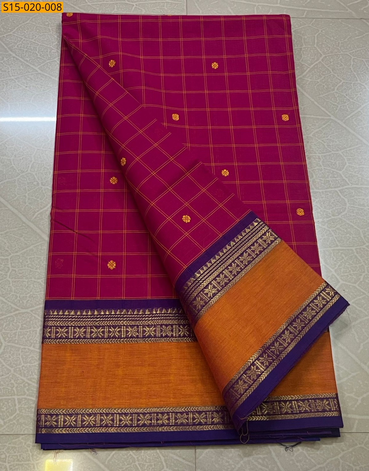 Pink Kanchi cotton sarees 