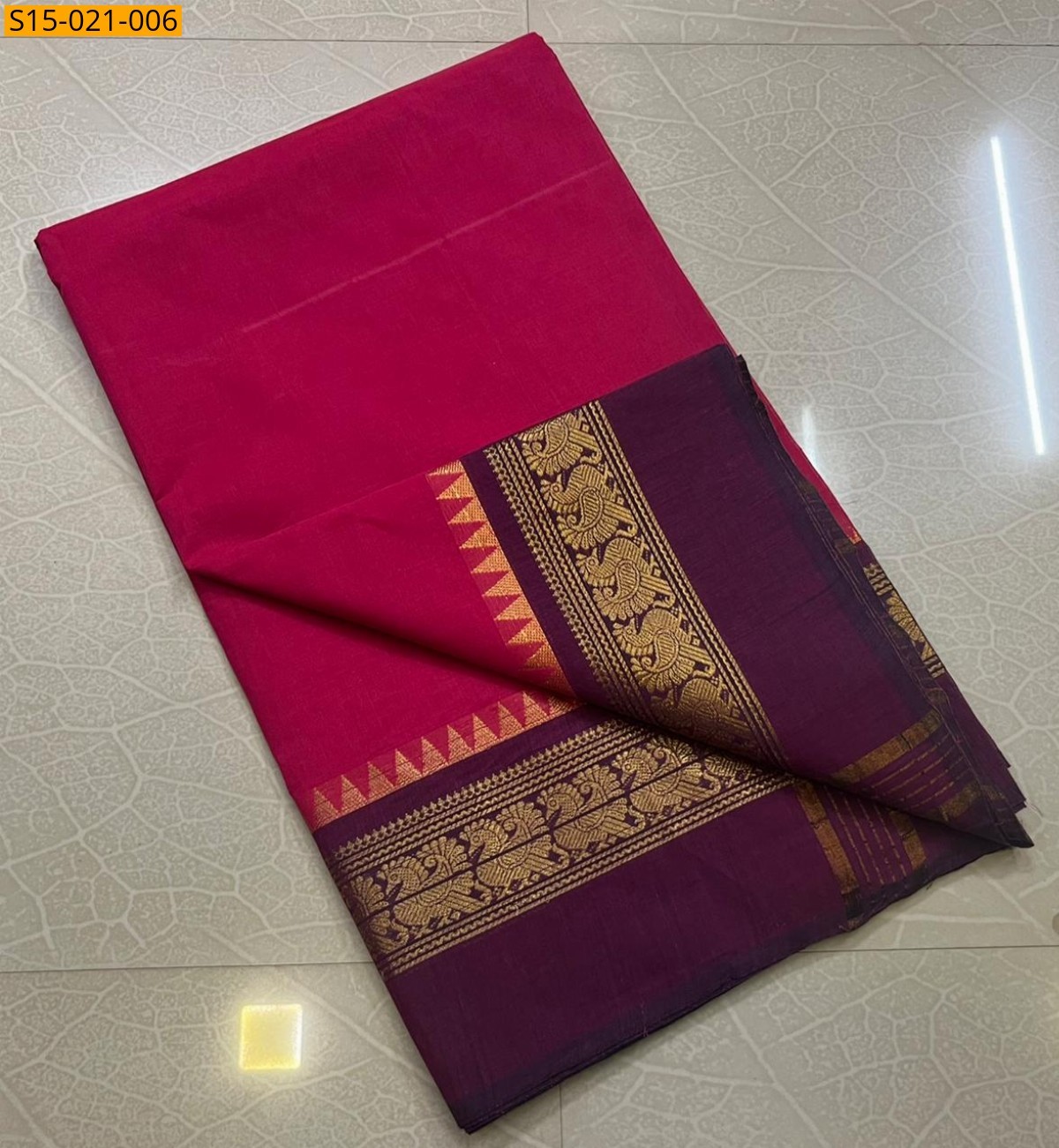 Pink Chettinad cotton sarees